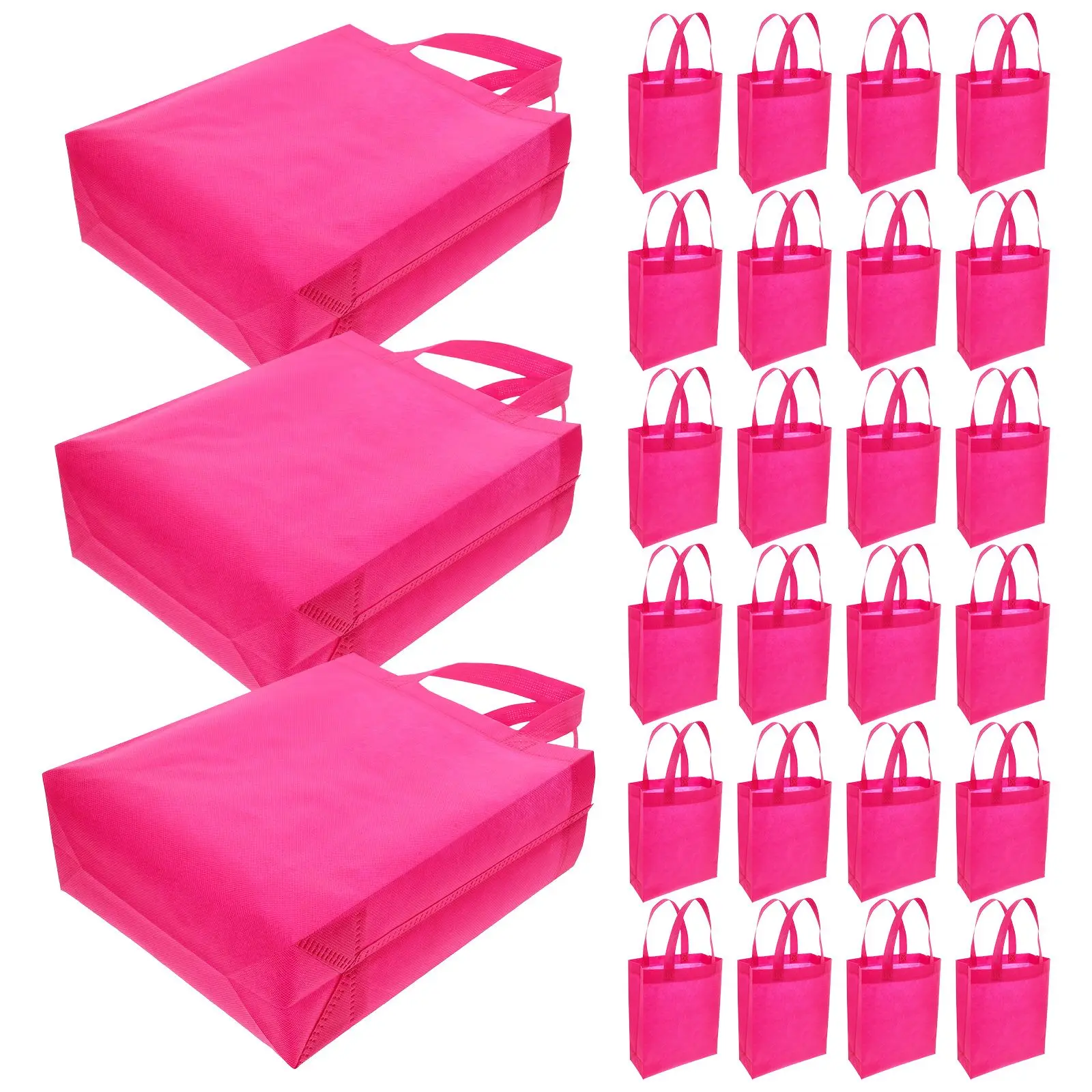 

30pcs Non Tote Bags Reusable Grocery Shopping Party Favor Blank Canvas Handles Storage Shopping Bag Net Reusable Bag Eco