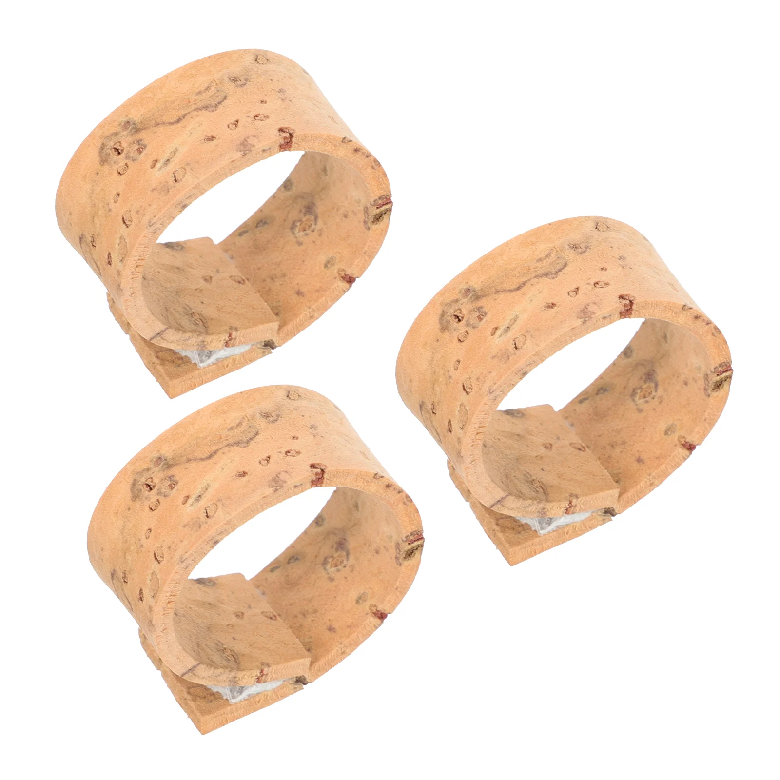 3 Pcs Clarinet Wood Chips Ligature Musical Instruments Suite Cork Replacement Kit Partner Supply Accessories