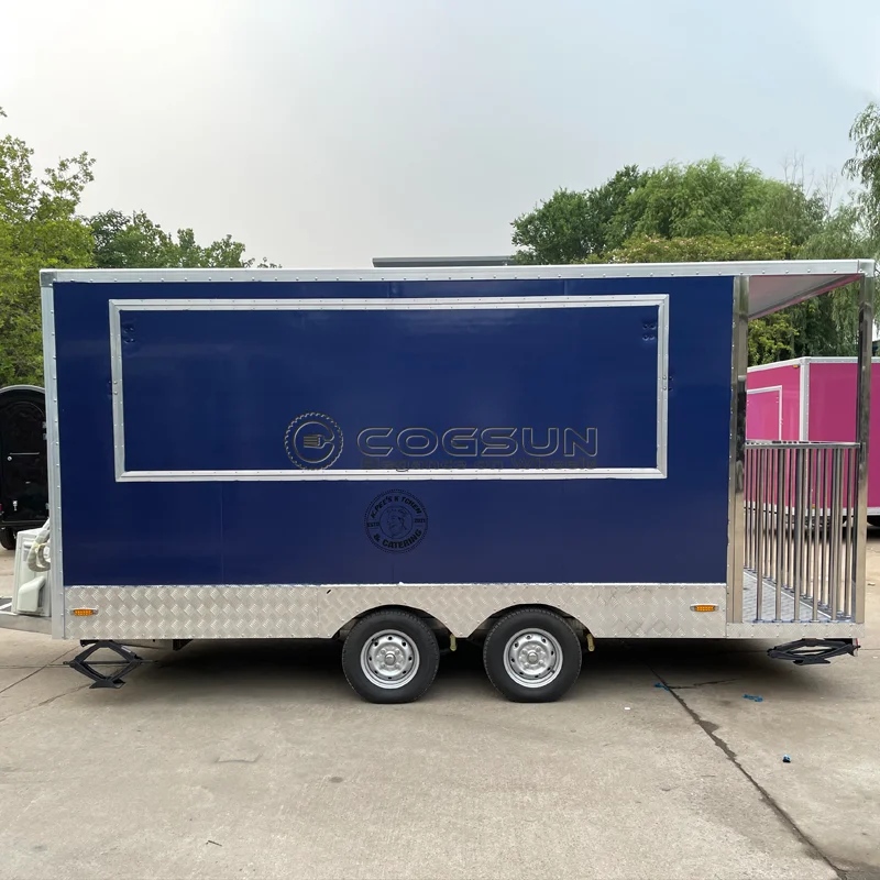 

Роскошный мобильный прицеп для еды, кухонная тележка, кофейный грузовик, барбекю, полностью оборудованный 2025л.