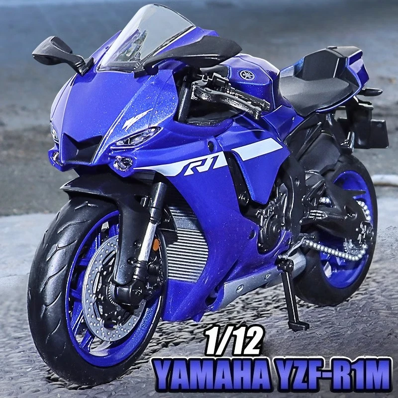 1:12 YAMAHA YZF-R1M Motorfiets Model Speelgoed Legering Diecast Simulatie Modellen Motor Cyclus Collectie Decoratie Jongens Speelgoed Geschenken