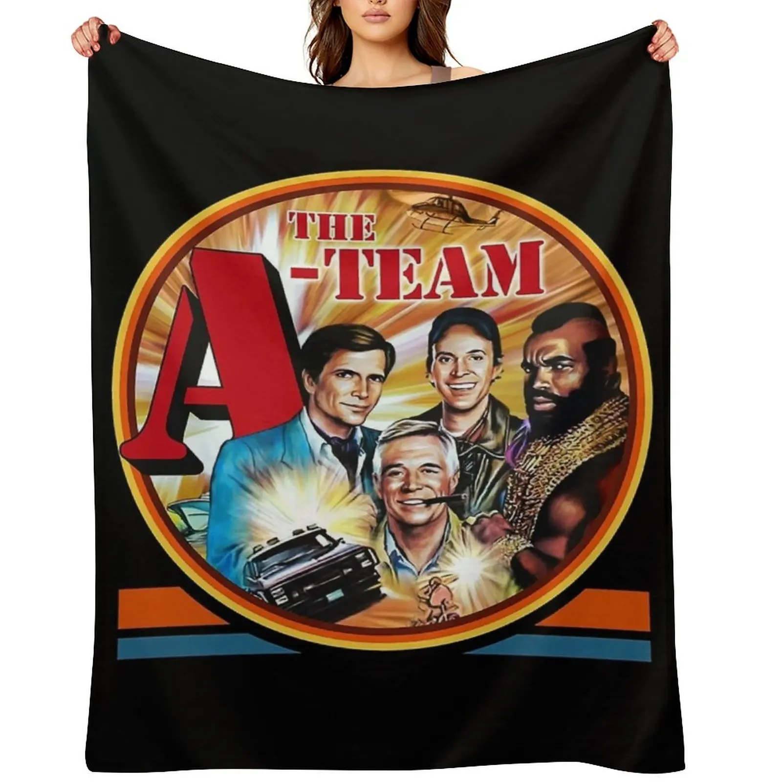 

The A Team Throw Blanket decorative Shaggy Thermal Plaid on the sofa Blankets