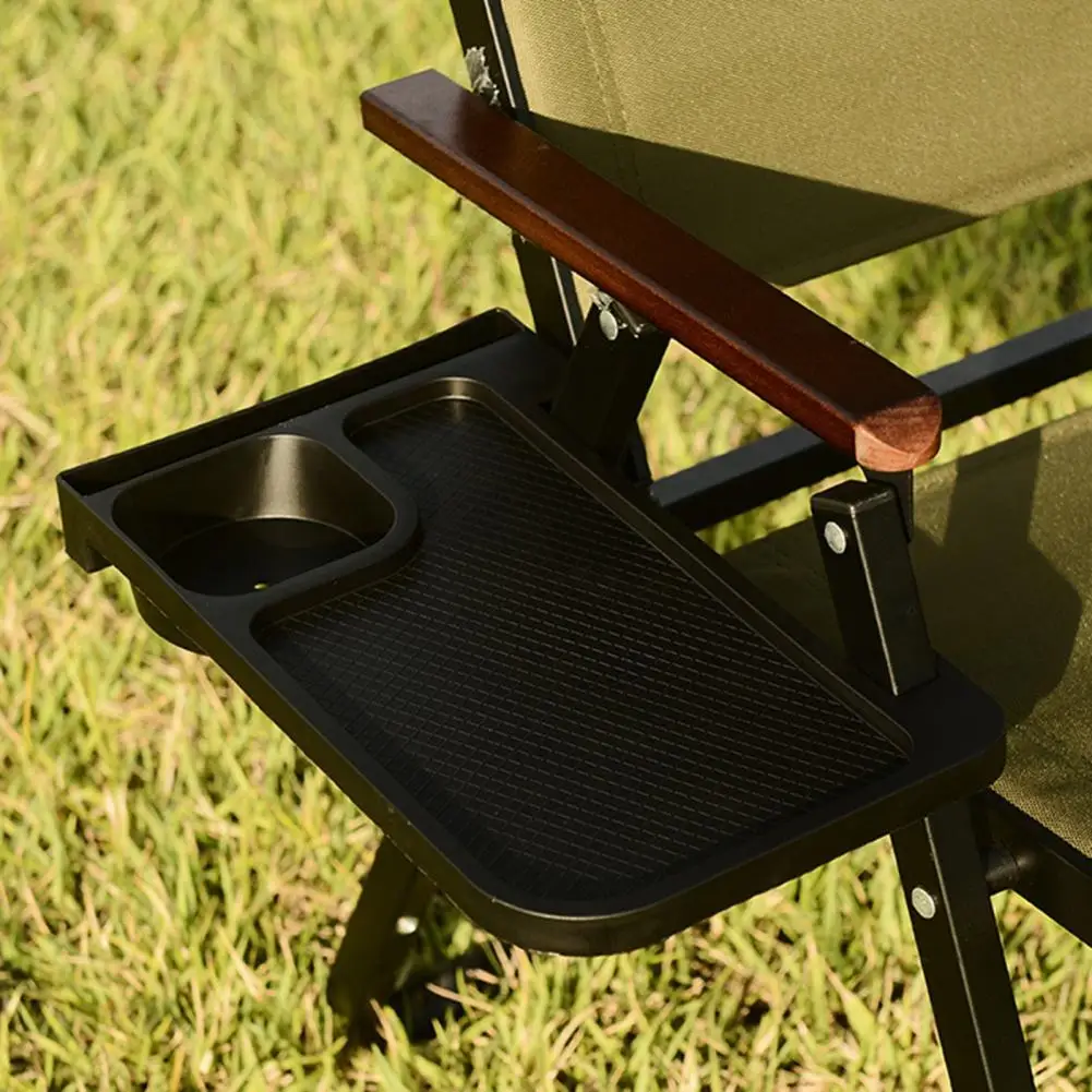 Étagère de chaise de camping avec porte-gobelet, lit superposé, table de chevet, table de chevet, fournitures d'extérieur