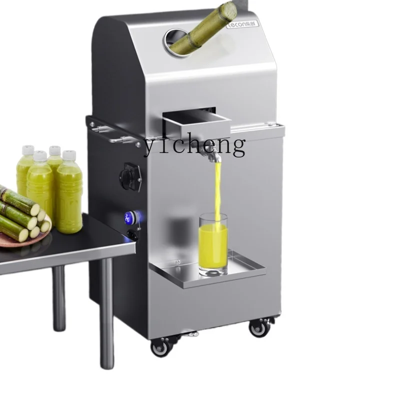 

ZF Automatic Cane Juice Squeezer Commercial Juicer Stainless Steel Mobile Stall Electric