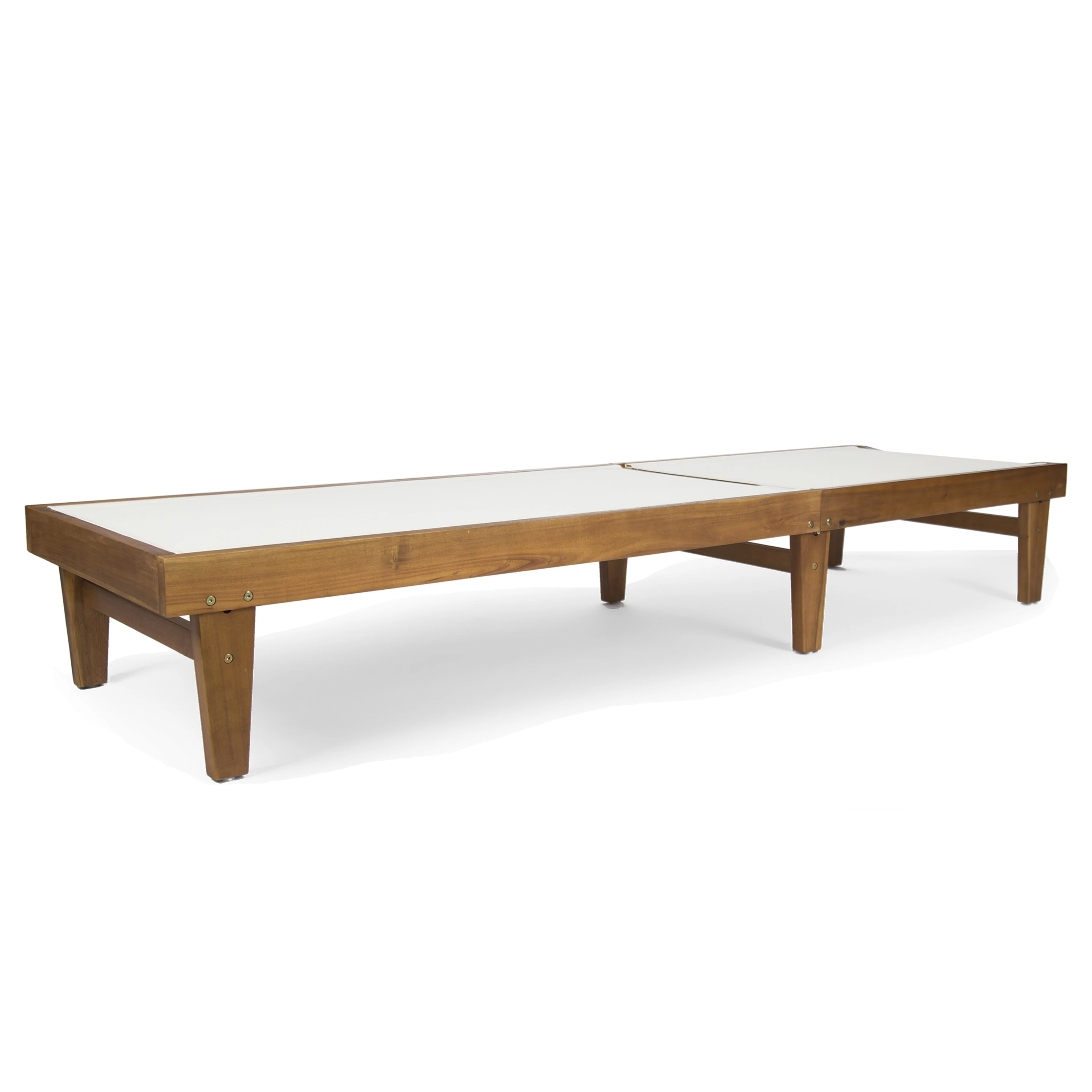 كرسي استرخاء مسطح في الهواء الطلق مع مسند ظهر قابل للتعديل كرسي استرخاء خارجي بجانب حمام السباحة أثاث الفناء للاسترخاء