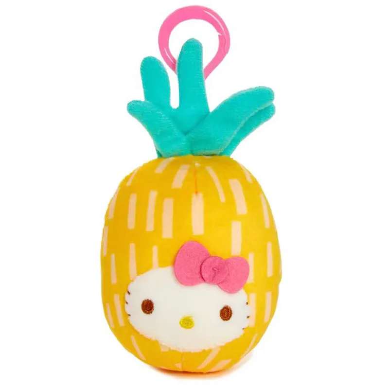 Kawaii Sanrio Hello Kitty Fruit Collection Plüschtiere Rucksack Schlüsselanhänger Cartoon Peripherie Weiche Angefüllte Puppe Mädchen Geburtstagsgeschenk
