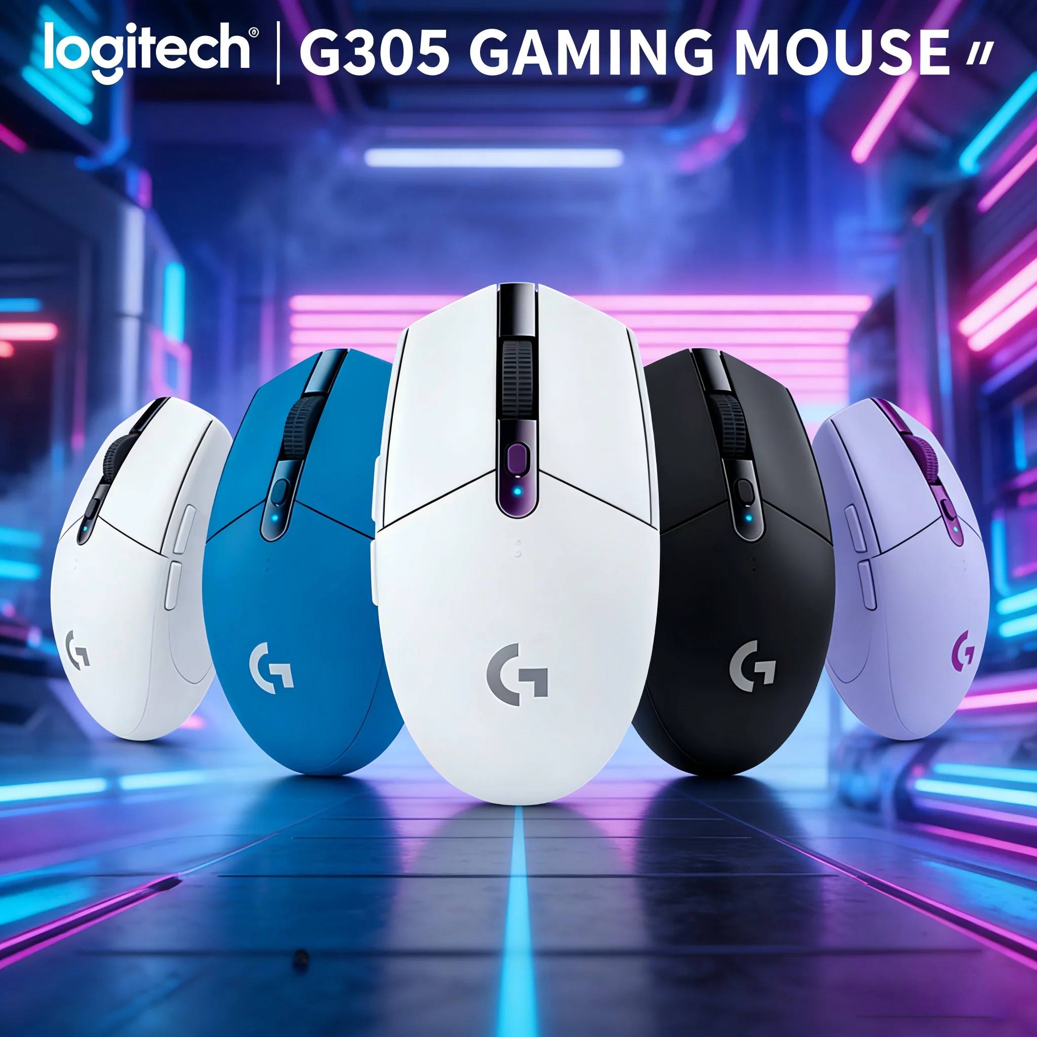 

Беспроводная мышь Logitech G304/G305/M350/M350POP двойного назначения, легкая (99 г), для игр и офиса