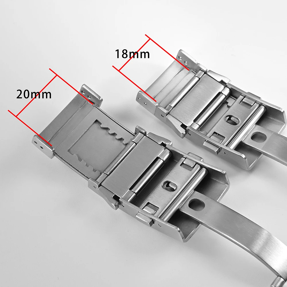 San Martin New Fly Adjustable Clasp Suitable For 18mm/20mm Size Bracelet 316L Stainless Steel Strap Folding Clasp Watch Parts