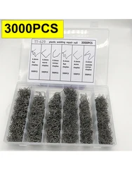 3000PCS/1200PCS/600PCS  Automotive Plastic Repair Welding Nail Pre Cut Wave Staples Bumper Repairs Hot Stapler Plastic Welder