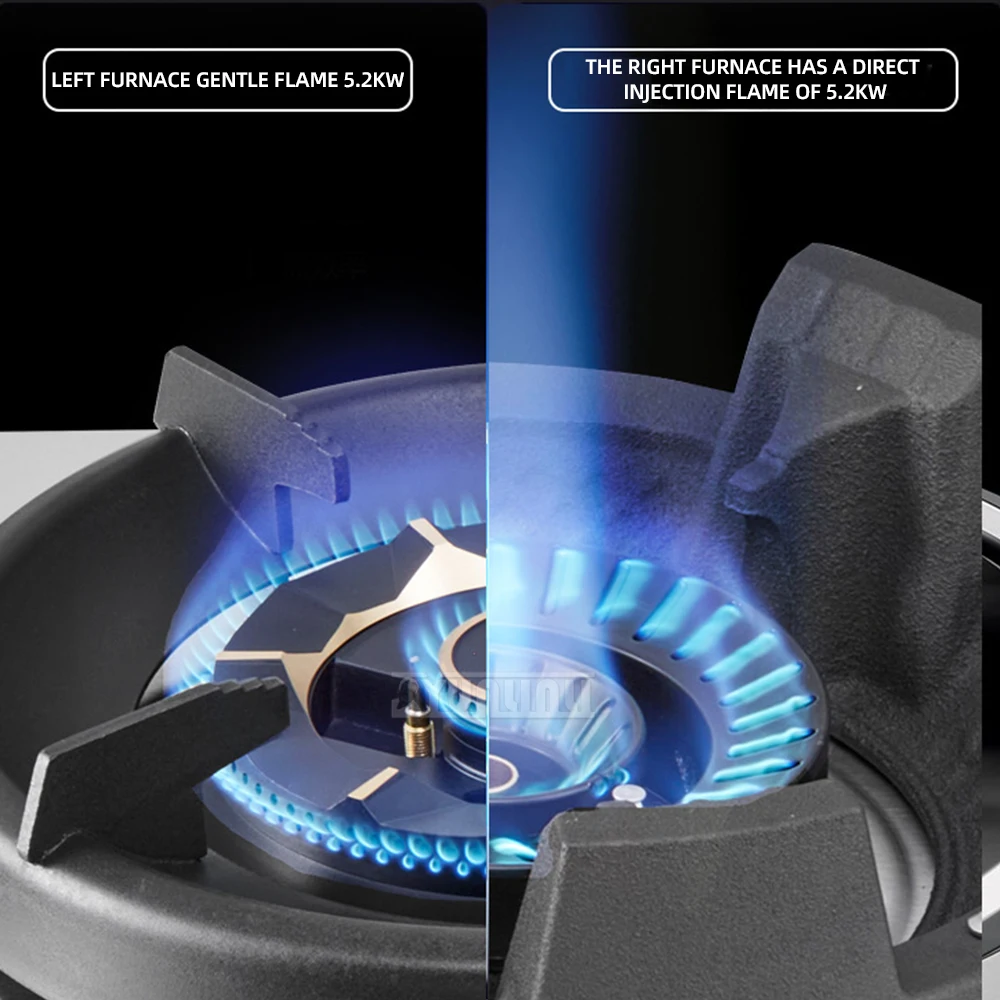 Stainless Steel Gas Stove Kitchen Estufa Gaskocher Household Cooking Range Top Cocina A Gas De Sobremesa