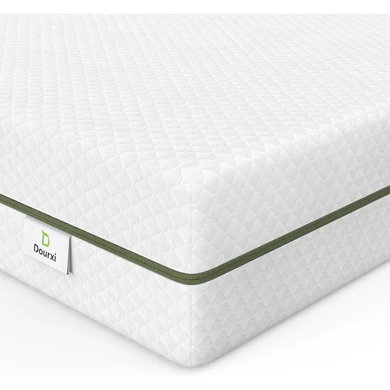 Colchón para cuna, colchón cómodo de doble cara para bebés y niños pequeños con viscoelástica de gel y funda extraíble, se adapta a cunas de tamaño estándar a