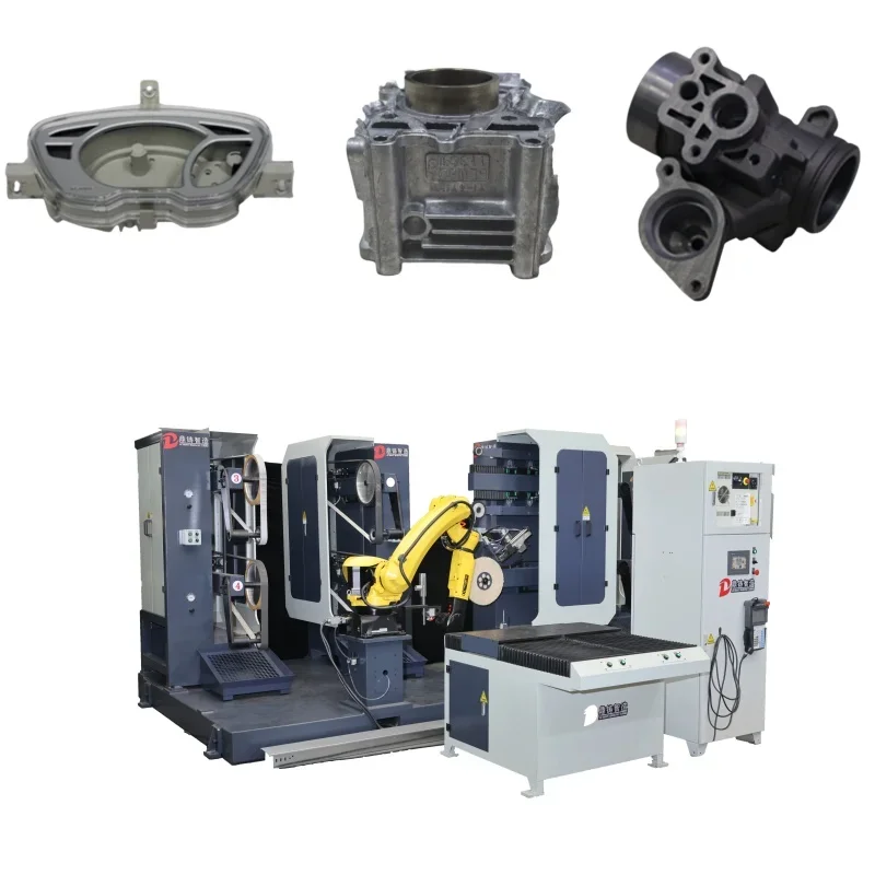 Automatic Chrome-Plated Motorcycle Handlebars Grinding Robot Machine with Motor and Bearing Core Components