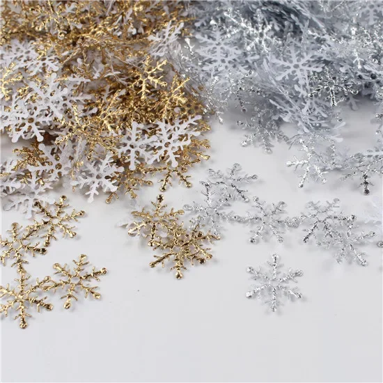 

300Pcs/Bag Snowflake Frozen Party Snowflake Christmas Decorations For Home Winter Decorations Wedding Party Decoration