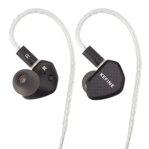 Kefine-Klean 10mm DLC 다이어프램 다이나믹 드라이버 IEM 노즐이 포함된 Hi-Fi 이어폰형 이어폰 및 편안한 2핀 은도금 케이블