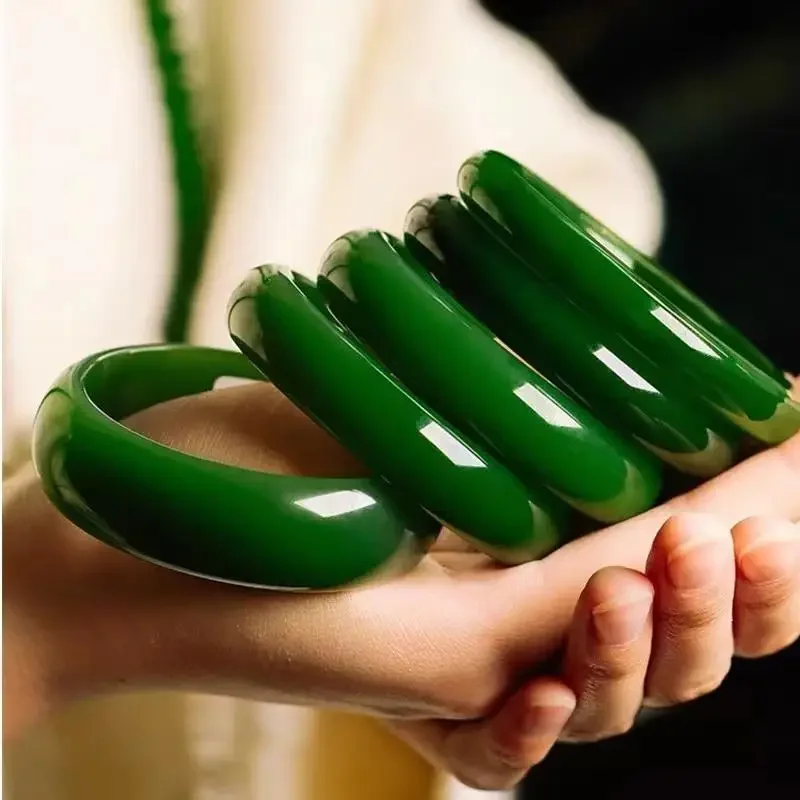 

Myanmar pulseira redonda natural jade gelo jade pulseira pequenas jóias luz verde acessórios de moda pedra da sorte presente