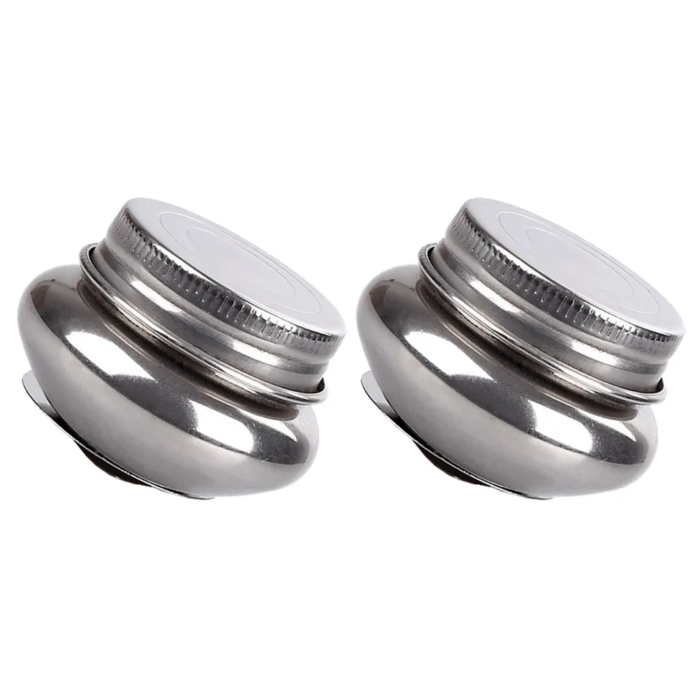 

2Pcs Oil Pot Stainless Steel Painting Brush Washing Pot Portable Brush Cleaner with Lid for Art Supplies Home Use