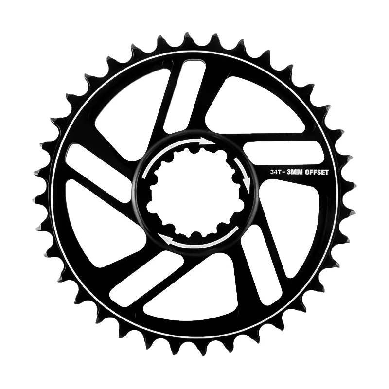 7mm Thick Narrow Wide Chainring for Bicycle 3mm Offset Design 34T 36T 38T 40T 42T Tooth Options for 1x Drivetrain Optimization