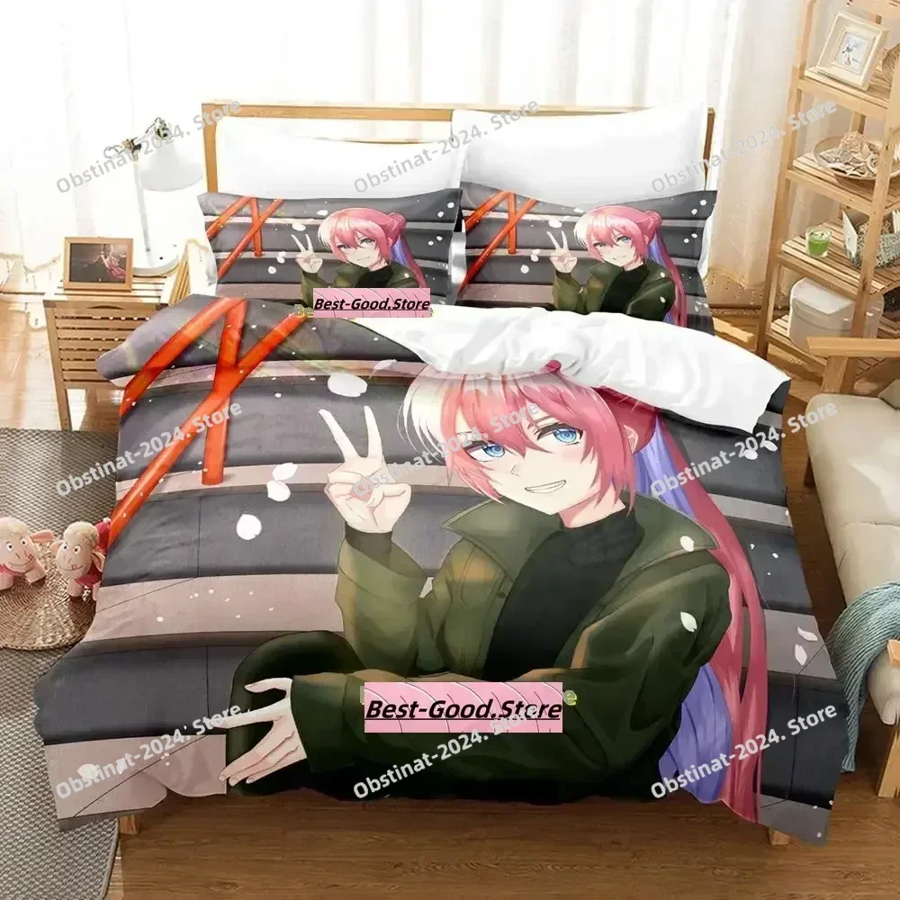 New Shikimori's Not Just a Cutie Bedding Set Cartoon Anime three-piece set Adult Kid Bedroom Duvetcover Sets camas dormitorio