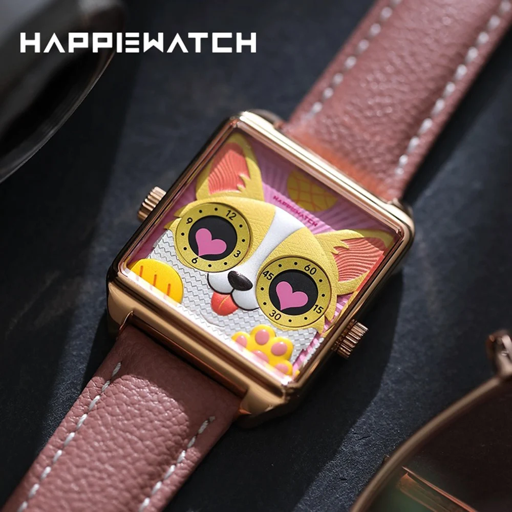 Happie Watch Women's and Men's Watch Couple Luxury Watch Waterproof Stainless Steel Luxury Ladies Man Wrist Watches