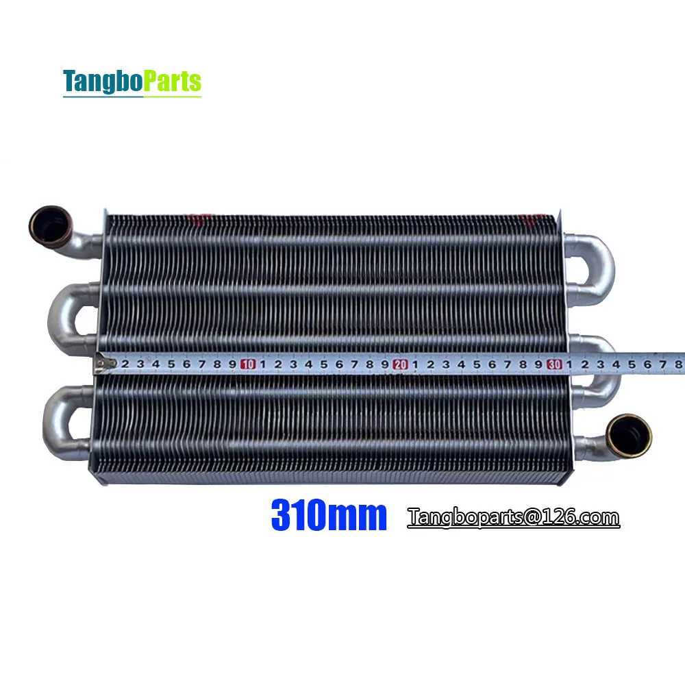 Универсальный медный теплообменник 310 мм для замены газовых котлов ESIN Viessmann Immergas