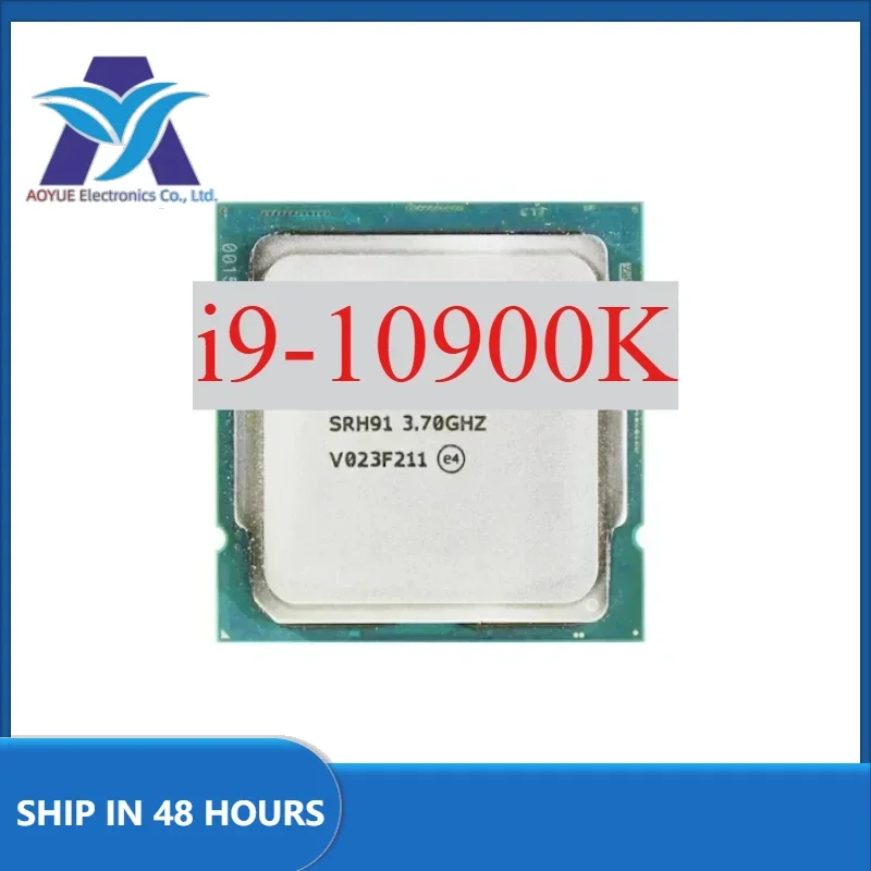 1pcs Test perfect Intel Core i9 10900K 3.7GHz 10-Core 20-Thread CPU Processor LGA 1200 no fan i9-10900K