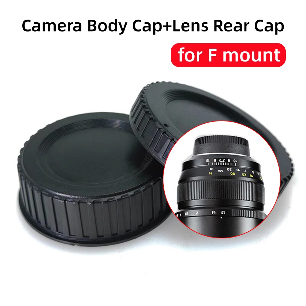 Tapa de Cuerpo de Cámara y Cubierta Trasera de Lente para Nikon FM FE FM2 FE2 FA F3 F4 F5 F6 N80 N90 D7000 D90 D70 D80 D200 D300 D600 D750 D850 D5 D6