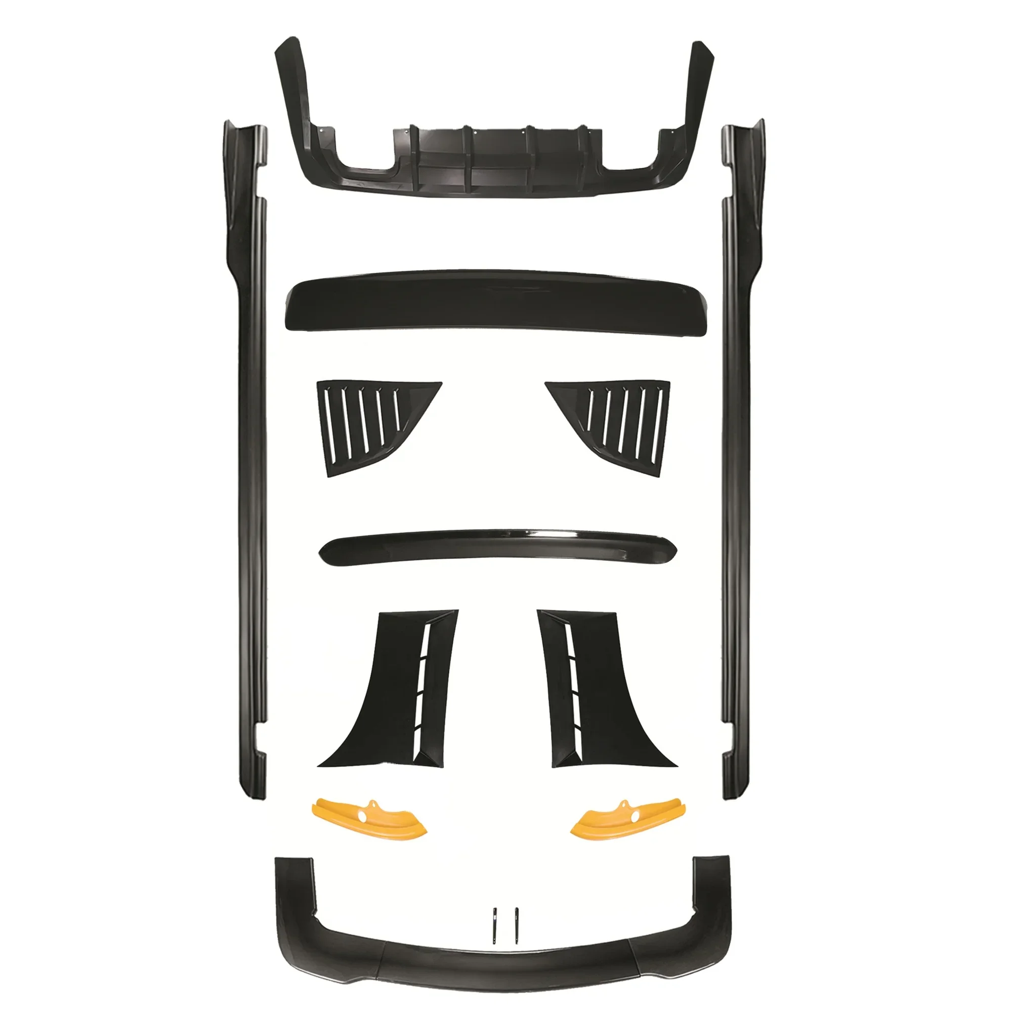 

Honghang Factory Bumper Lip Side Skirt Rear Diffuser rear Spoiler For dodge challenger wide body kit accessories 2012-2020