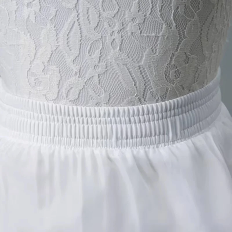 1pc Petticoat - Wedding Flower Underskirt, Hoop Skirt Underskirt, Ballet Tutu, A-Line Stiff Petticoat (Suitable Women) - Whi