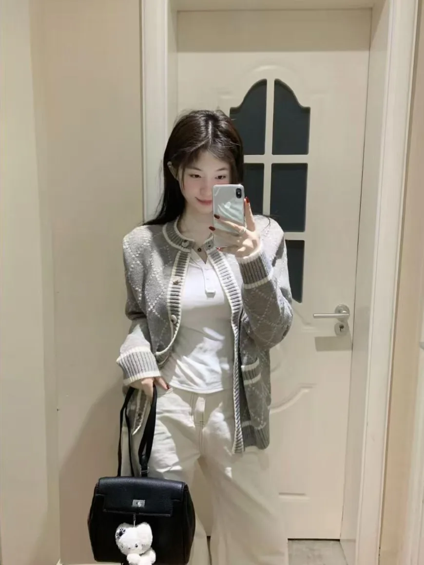 

Ay вязаный длинный свитер свек, пальто, женское модное корейское пальто, осень-зима, Новое поступление, элитное ощущение возраста