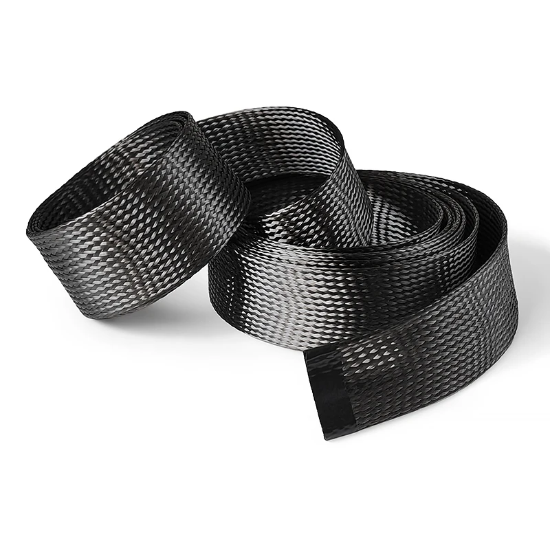 Black ID4mm-80mm High Carbon Fiber Sleeve High Strength Heat Resistant Wire Shield Tube corrosion resistant For Aerospace Marine