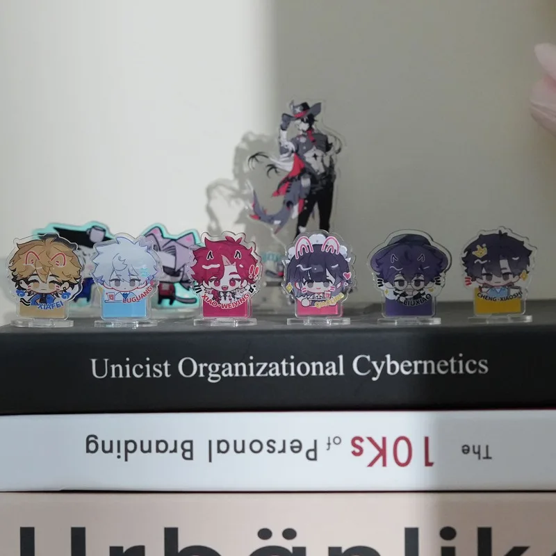 6 unids/lote Mini Link Click figuras ladrillos acrílicos Anime Lucas Charles Cheng Xiaoshi Rin Vein Xavier Felix colección de figuras de acción