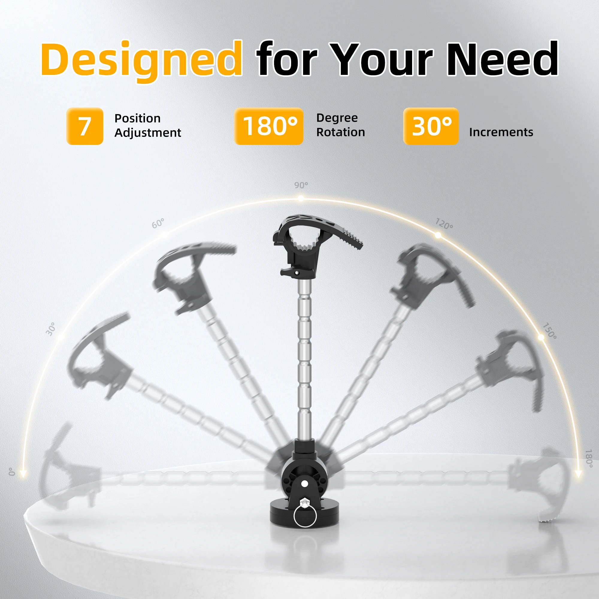 حامل مثبت محرك التصيد ينطبق على Minn Kota Terrova/Riptide Ulterra/Riptide PowerDrive وقابل للتعديل من الدرجة البحرية