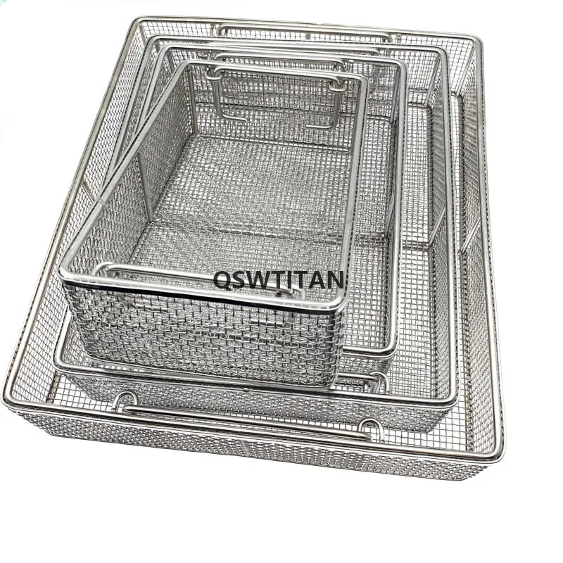 Sterilizing Box Stainless Steel Disinfection Net Basket Autoclave Sterilization Case Surgical Operating Instrument Without Cover