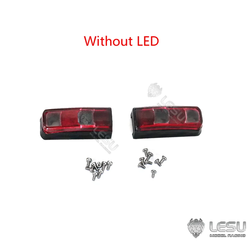 Lesu Updated Spare Plastic Rear Lamp Taillight Mount Led For TOUCAN 1/14 Diy Rc Tractor Trucks Tamiyaya Dumper Car Accessories