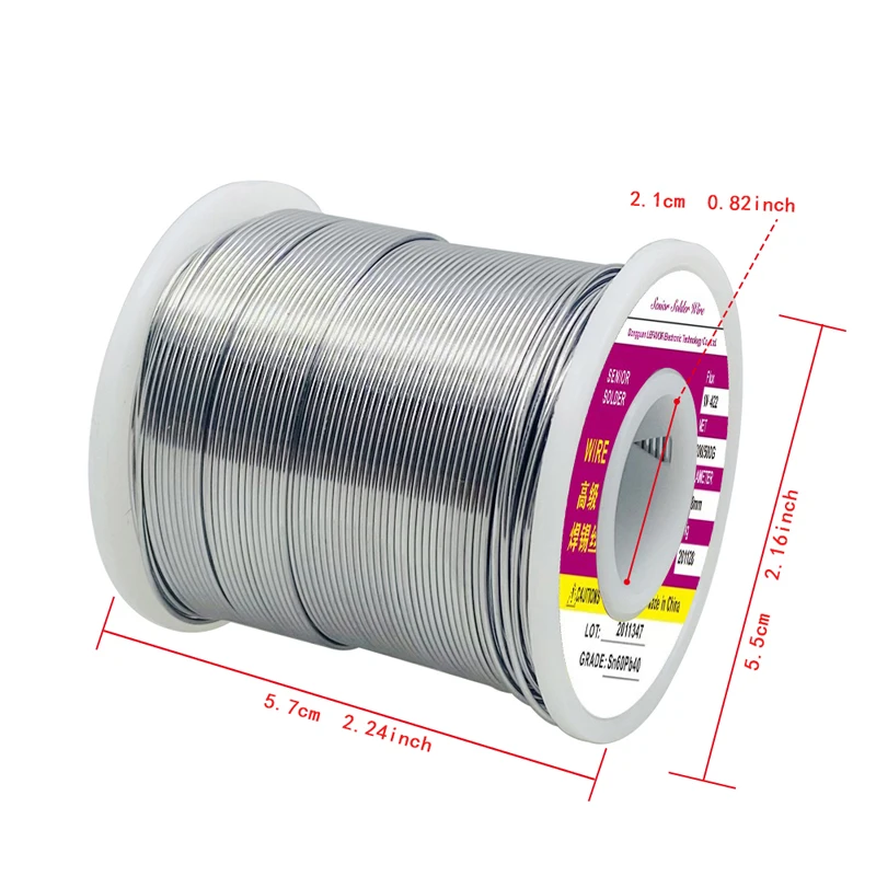 1PC 0.8mm 200 Grams of Lead Soldered Wire with Rosin High-purity Low Temperature Soldered Wire Household Tin