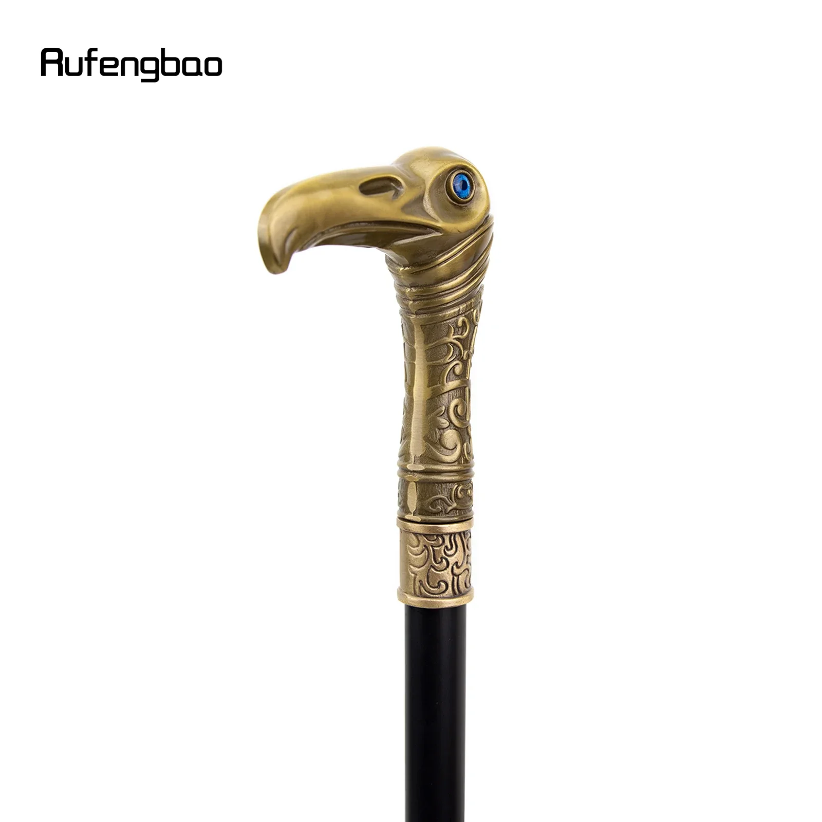 Coppery Eagle Head Luxury Single Joint แฟชั่นเดิน Stick ตกแต่ง Cosplay Party Walking Cane ฮาโลวีน Crosier 93 ซม