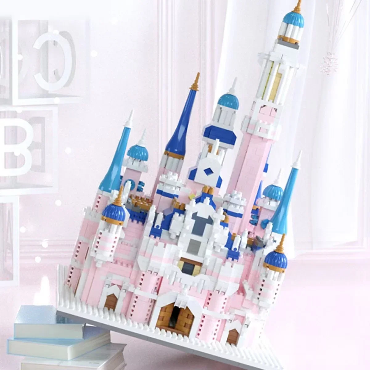Dream Princess Castle Small Particle Block Children's Assembly Toy 3D Desktop Decoration Birthday Gift for Boys and Girls