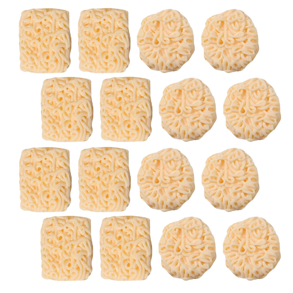 

24pcs Mini Instant Noodles Realistic Food Toys Resin Decor Accessories House Miniature Models Bright Color Non Fading