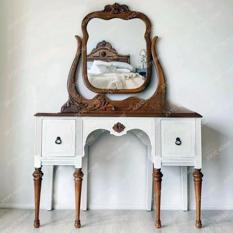 Hh2cc  country dresser solid wood bedroom integrated colorcarving