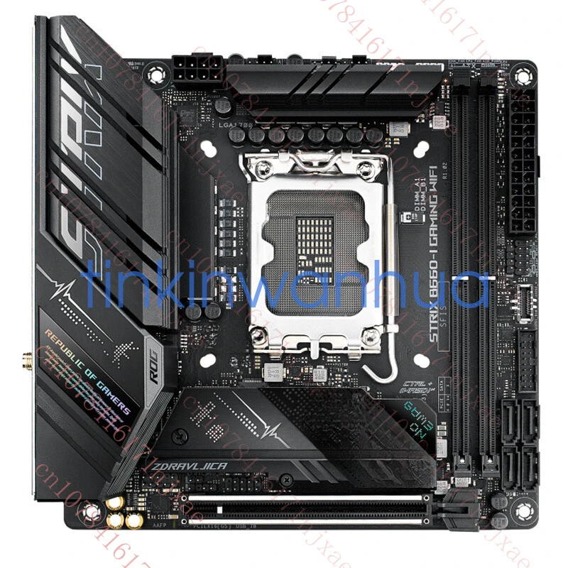 

used For ASUS ROG STRIX B660-I GAMING WIFI LGA1700 DDR5 DP+HDMI 2×M.2 Motherboard.