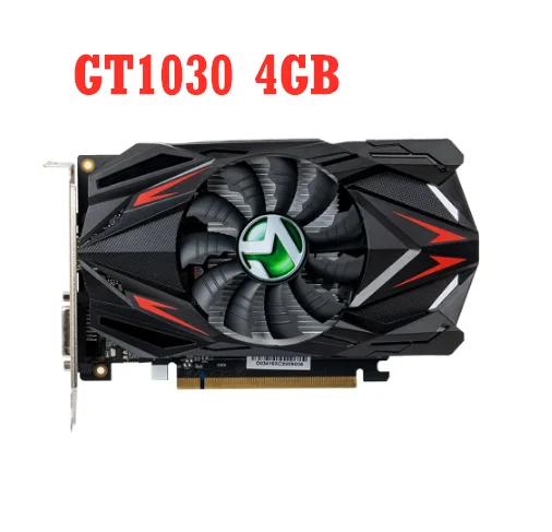 MAXSUN NVIDIA GeForce GT 1030 Transformers 4G Graphics Card GDDR4 Memory PCI Express X4 Gaming GPU DVI HDMI-compatible Used