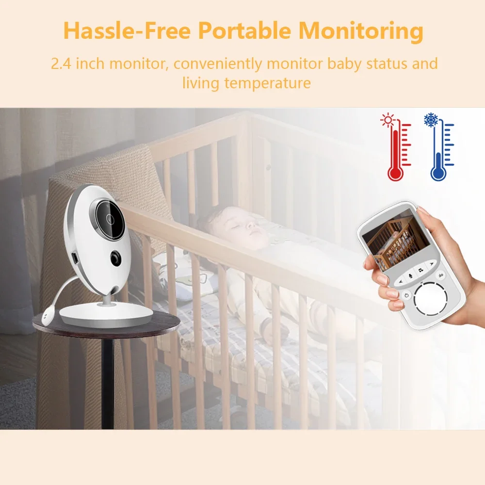 كاميرا الطفل 2025 بابا شاشة محمولة LCD فيديو مربية الاتصال الداخلي الإلكترونية اسلكية تخاطب جليسة الأطفال IR VB605 جديد Hot SaleVision