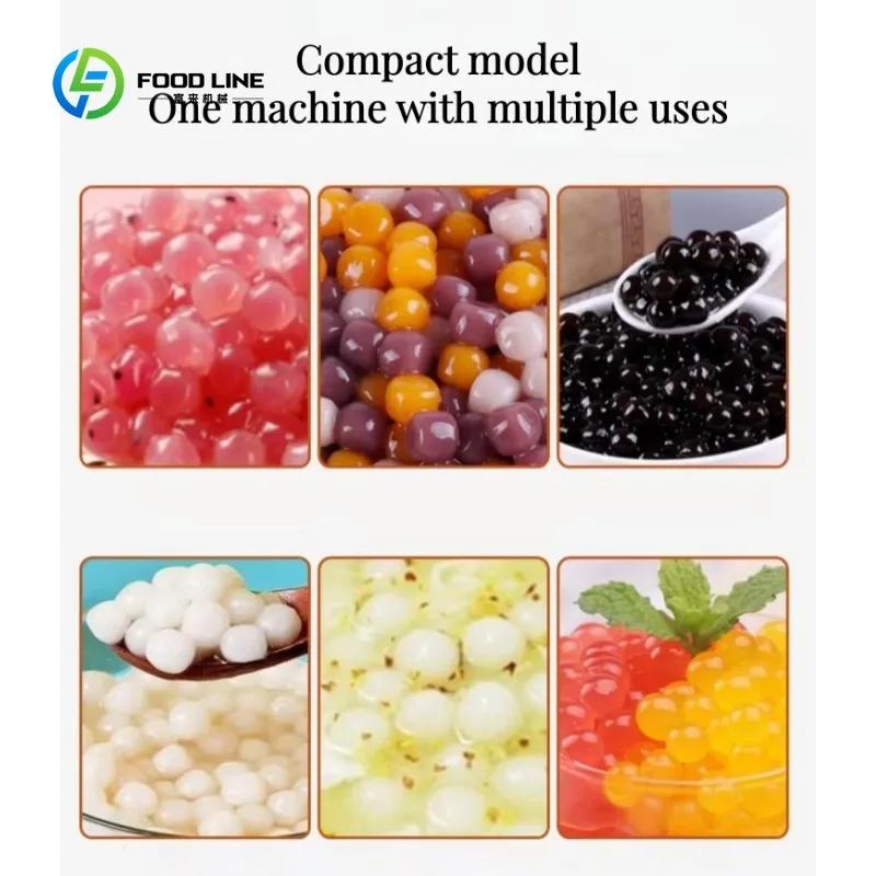 Customized 6/8/9/10mm Tapioca Pearls Cassava Ball Making Machine Taro Popping Boba Pearls Maker Round Pearls Forming Machine