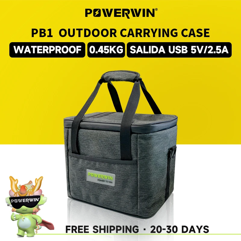 POWERWIN PB1 Solar Generator Storage Bag IP6X Waterproof Wear Resistant Insulation PPS320/PPS700 Portable Power Station Camping