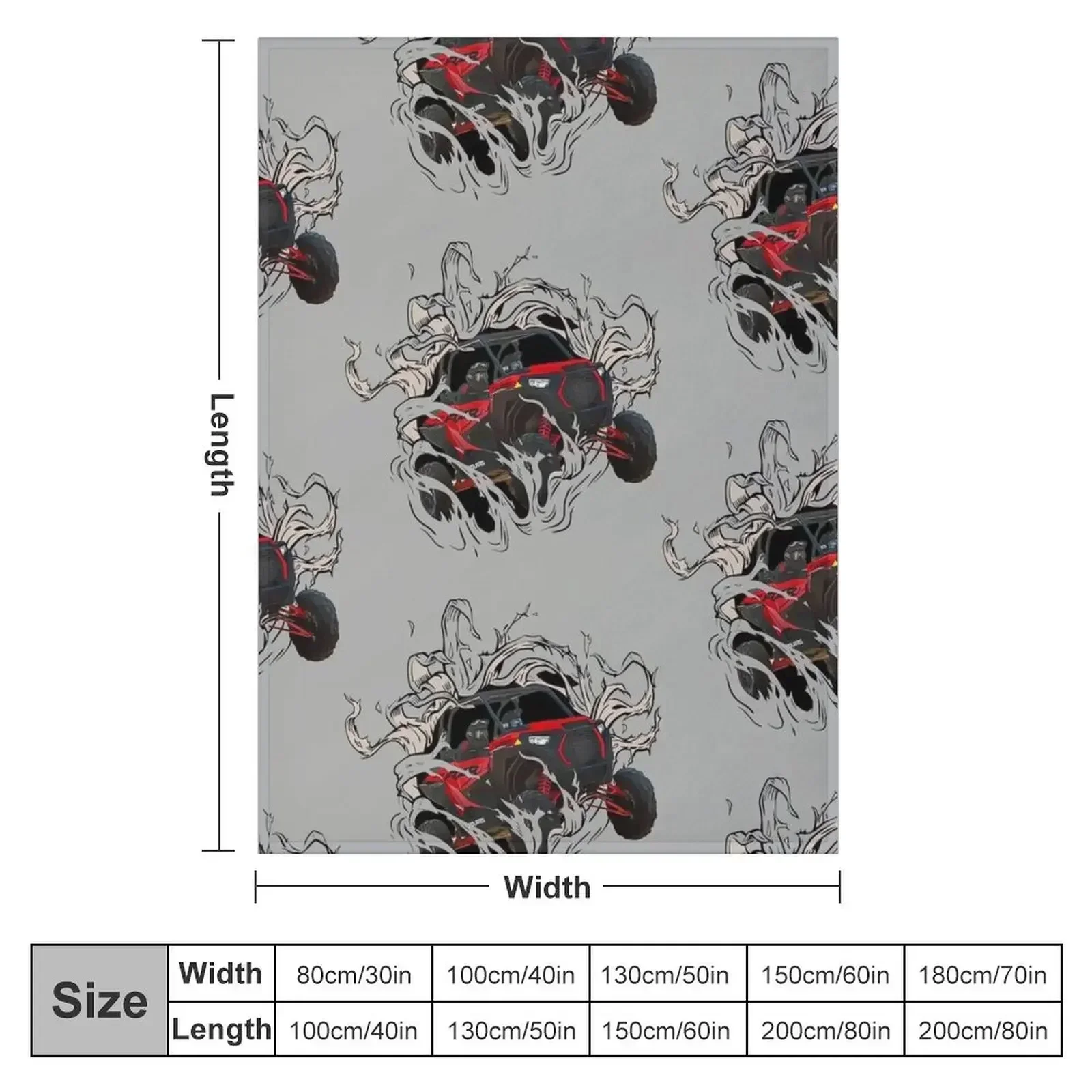 RZR Rippin' xp turbo graphic Throw Blanket Shaggy Hair Decoratives Vintage Soft Furrys Blankets