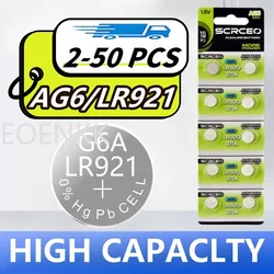 Batería alcalina AG6 de 2-50 piezas, pila de botón de 1,55 V, 371 SR920SW LR920 SR927 171 370 L921 LR69 SR920, envío directo