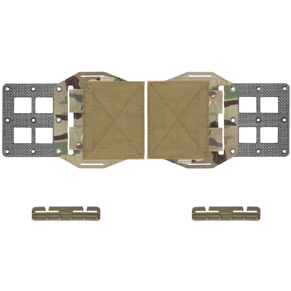 2 Pcs MOLLE Expander Wing Tactical Vest Plate Carrier Expander Mounting Platform Knives Pouches Holder MK5 Chest Rig Accessories