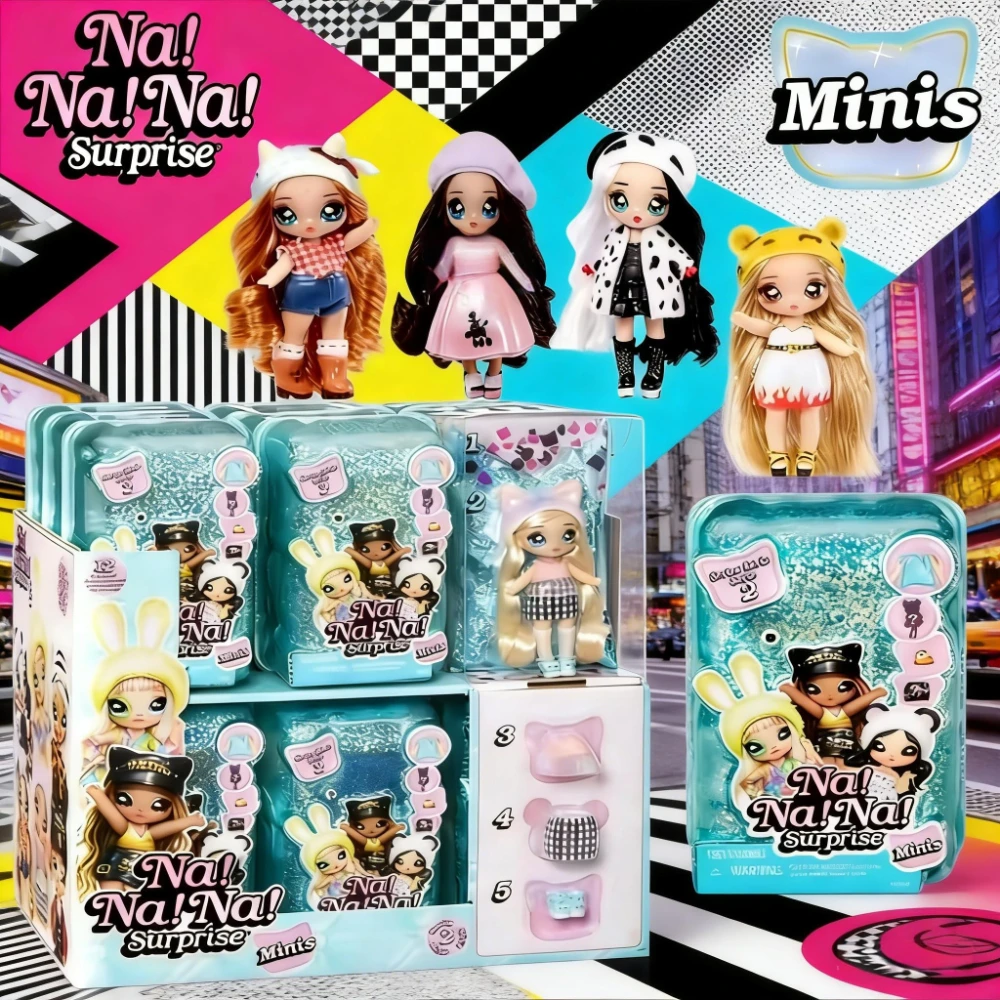 

Кукла-сюрприз Na Na Na Surprise Minis Series 2-4 в таинственной упаковке с конфетти-сюрпризом, включает наряд, обувь, подвижные элементы для позирования