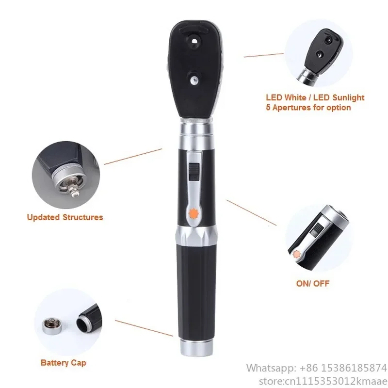 Vequyn HVM-TP102 Portable Fiber Optical Otoscope Ophthalmoscope Set