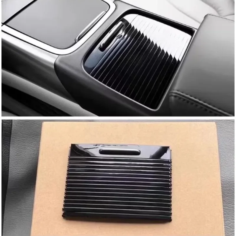 1pcs for Lincoln MKX 15-18 Tea Cup Holder Central Control Armrest Box Roller Shutter Storage Water Cup Box Pull Curtain