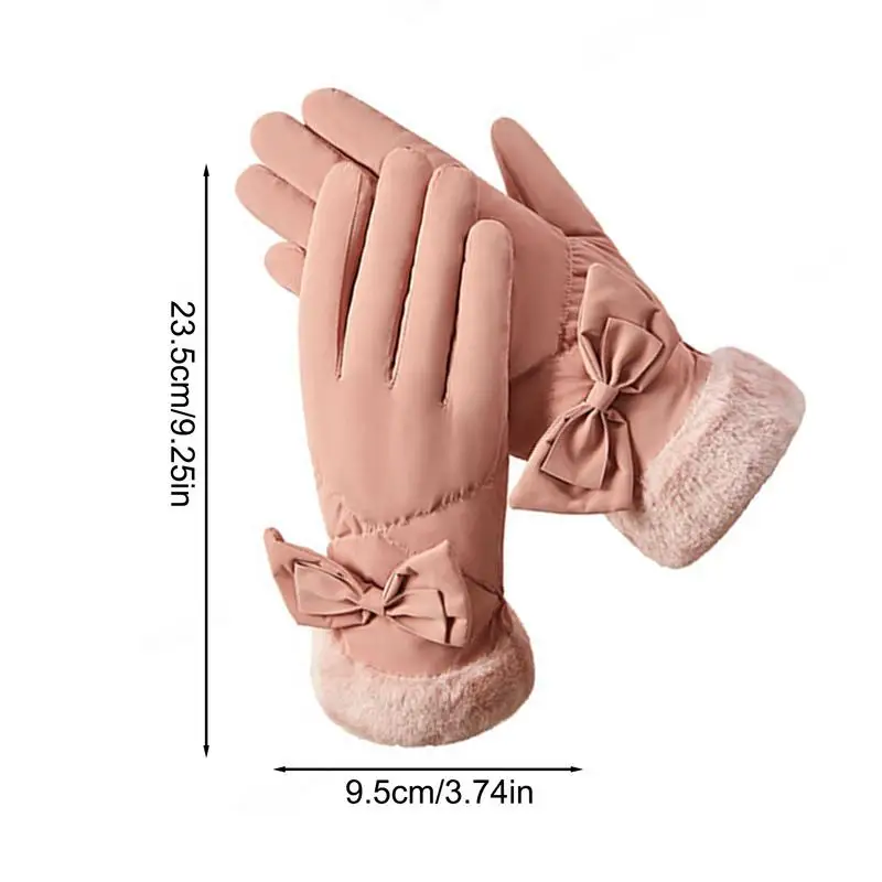 Gants d'équitation thermiques avec nœud, écran tactile haute dextérité, degré d'eau, coupe-vent, coordonnants, gants de vélo métropolitains, hiver